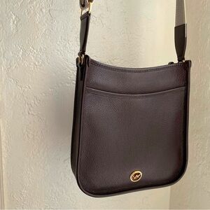 NWT Michael Kors | Luisa Large Pebbled Leather Crossbody Messenger Bag Chocolate